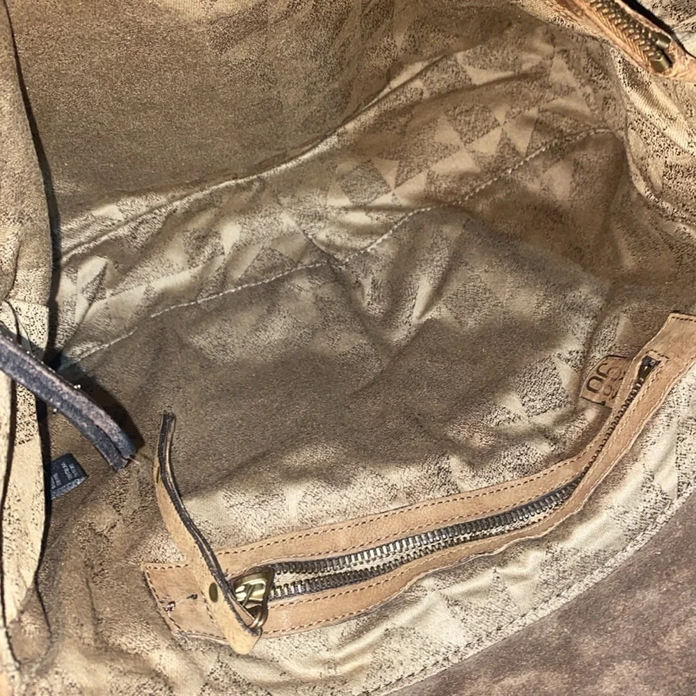 A.S.98 Messenger Bag Brown Leather Crossbody Bag (Free People)